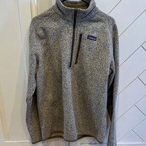 Patagonia Tan/Gray Fleece Pullover